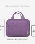 Bonchemin Purple The Space Saver Toiletry Bag