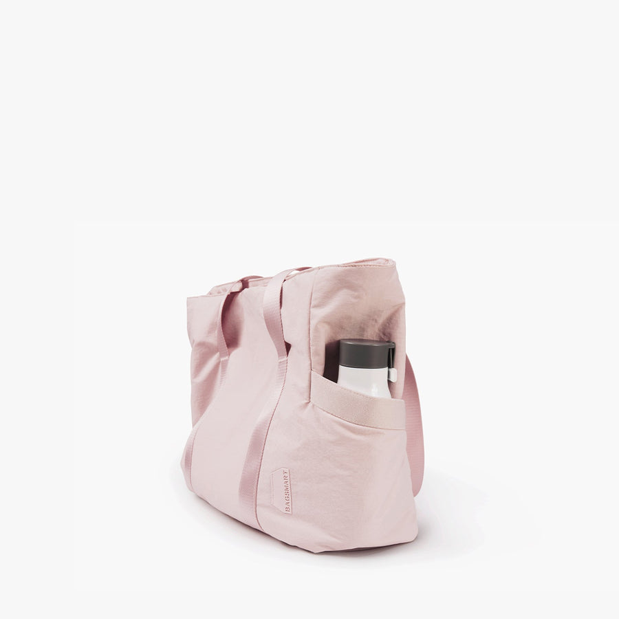 15.6" Zoraesque Travel Pink Lightweight Tote Bag for Women with Side Pocket for water bottle-Bagsmart