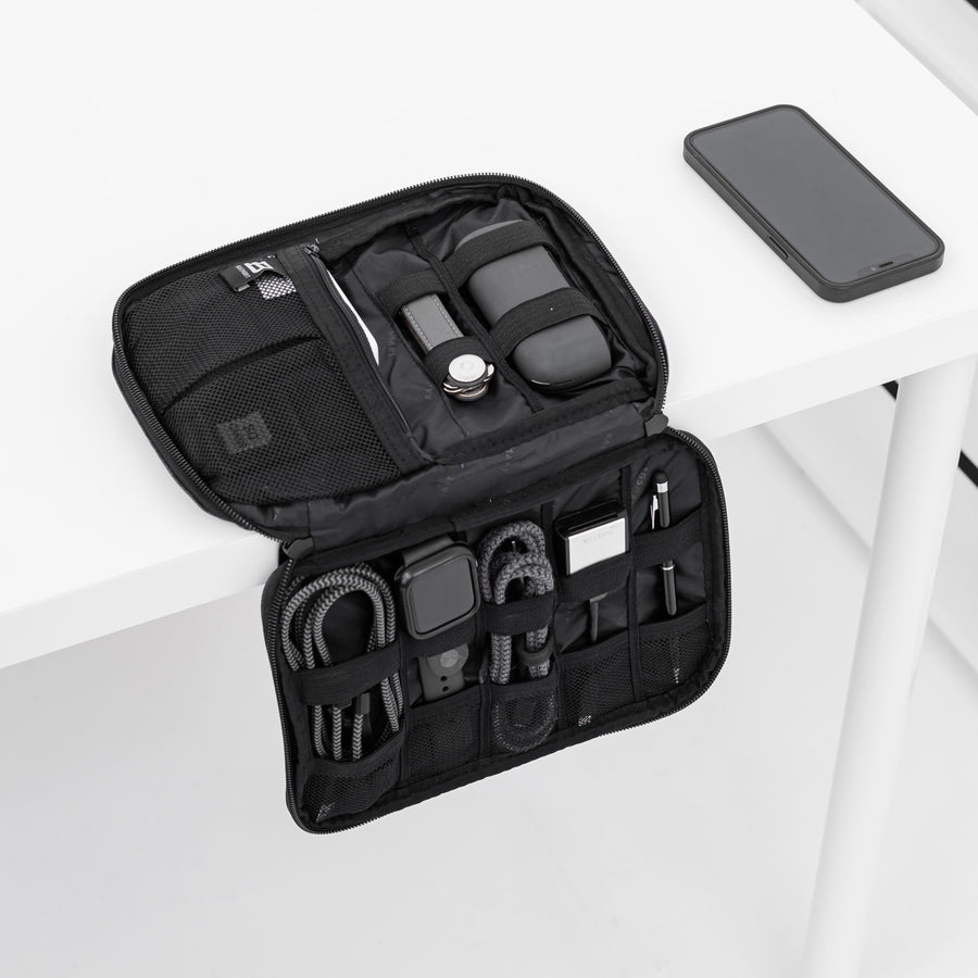 Gray Electronic Organizer Bag Travel